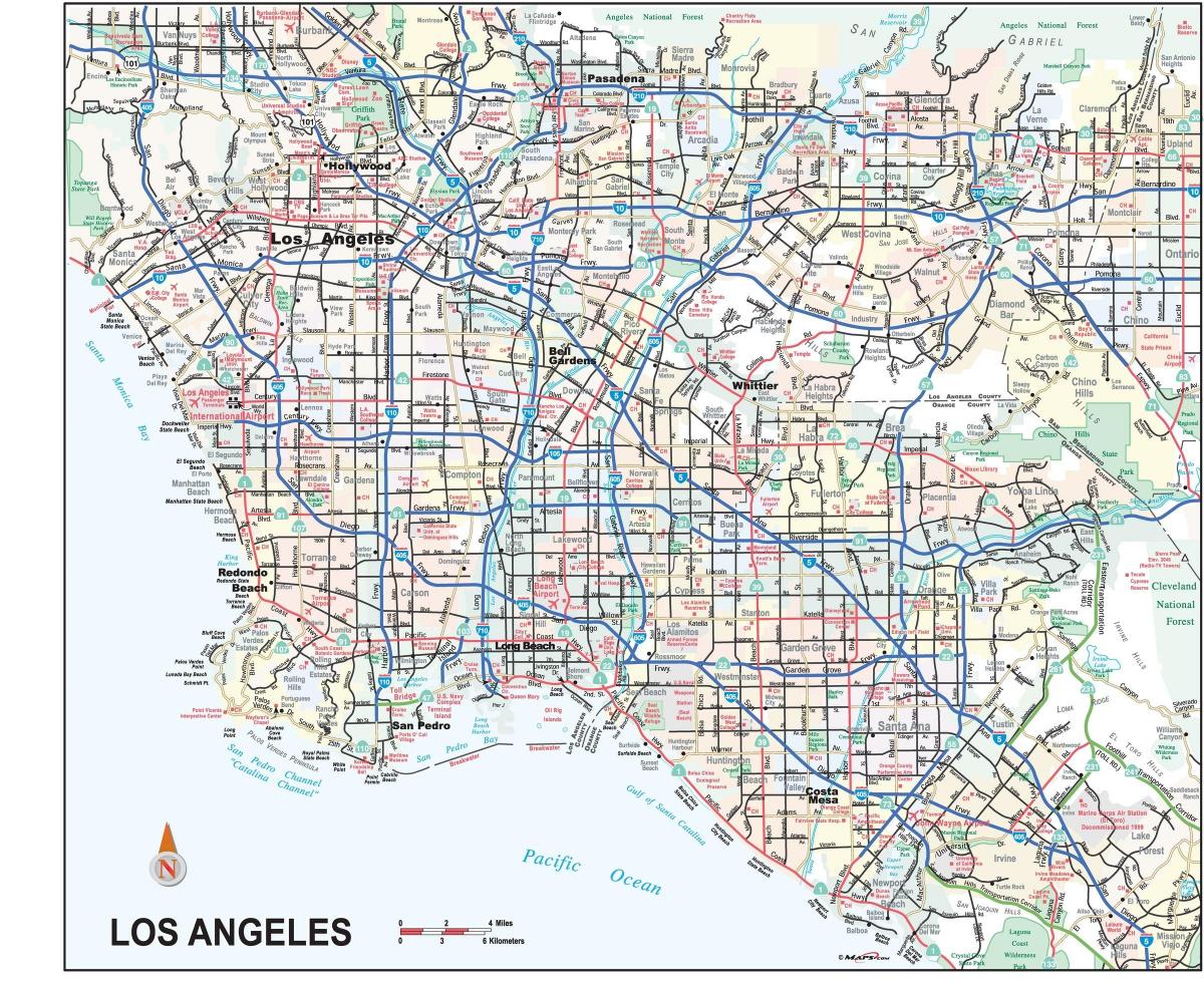 洛杉矶街道地图